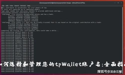 如何选择和管理您的tpWallet账户名：全面指南